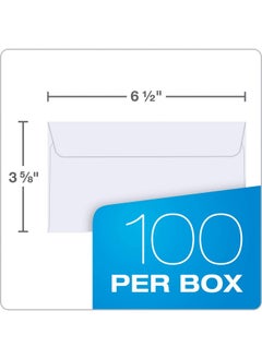 Quality Park #6 3/4 Self-Seal Security Envelopes, Security Tint And Pattern, Redi-Strip Closure, 24-Lb White Wove, 3-5/8 X 6-1/2, 100/Box (Qua10417)  - Image 4