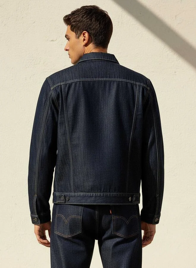 Lee Cooper BLUE Lee Cooper Men Flap Pocket Trucker Jacket for Men | Best Price UAE