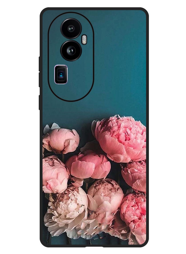 Theodor Protective Case Anti Scratch Shock Proof Bumper Cover For Oppo Reno 10 Pro Plus Flowers - Image 1