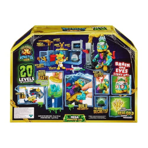 Treasure X Monster Gold Glow in The Dark Mega Monster Lab, 20 Levels of Adventure, Find Guaranteed Real Gold Dipped Treasure! - Image 3