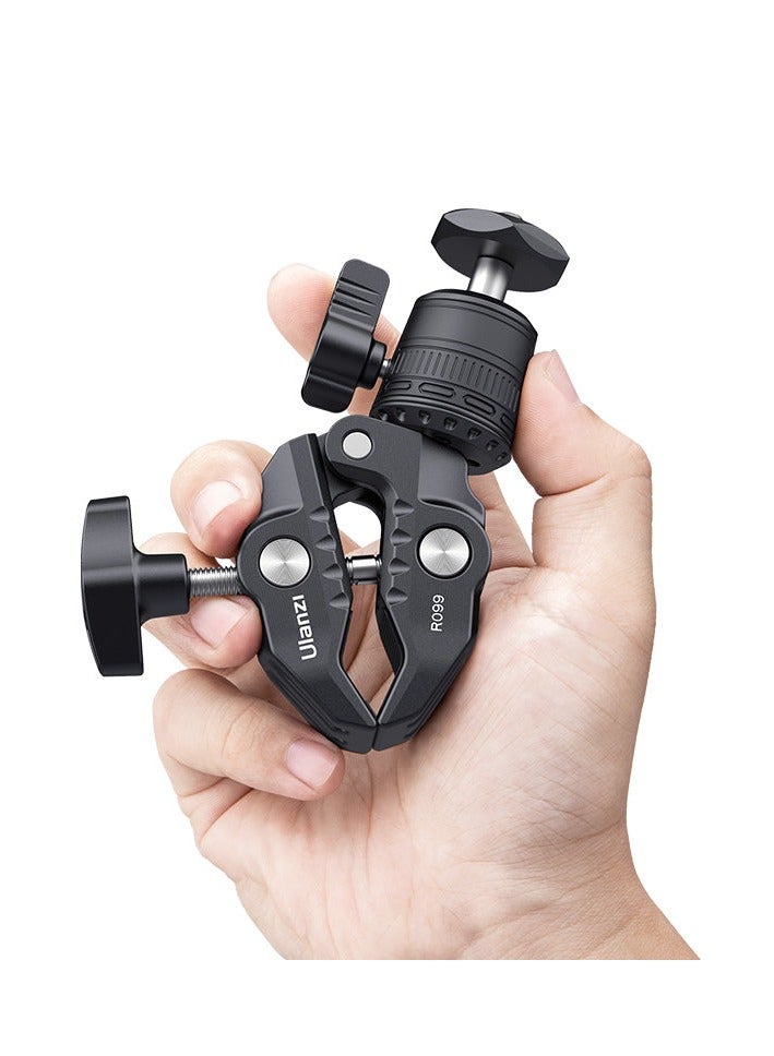 يولانزي Ulanzi R099 Clamp Mount with Mini Ball Head - Image 4