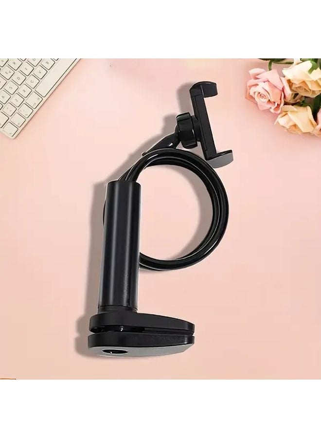 حامل هاتف دوار 360 درجة قابل للتعديل أسود مرن تصميم متين قابل للتثبيت في أي وضع - Image 1