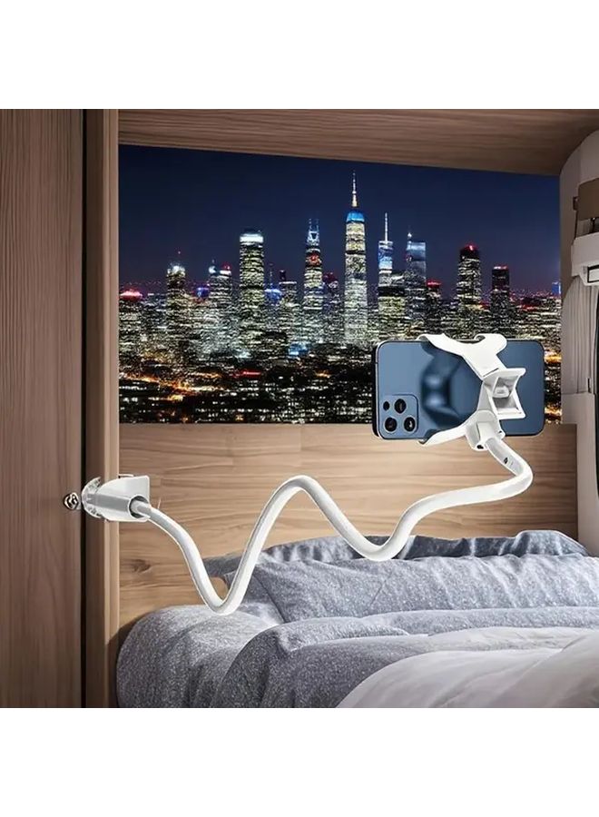 حامل هاتف دوار 360 درجة قابل للتعديل أسود مرن تصميم متين قابل للتثبيت في أي وضع - Image 4