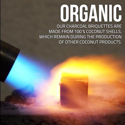Sunlight Charcoal Tom Coco 72 Natural Charcoal Cubes - 25 mm Coals - Coconut Charcoal for Grilling and Relaxation (1) - Image 5