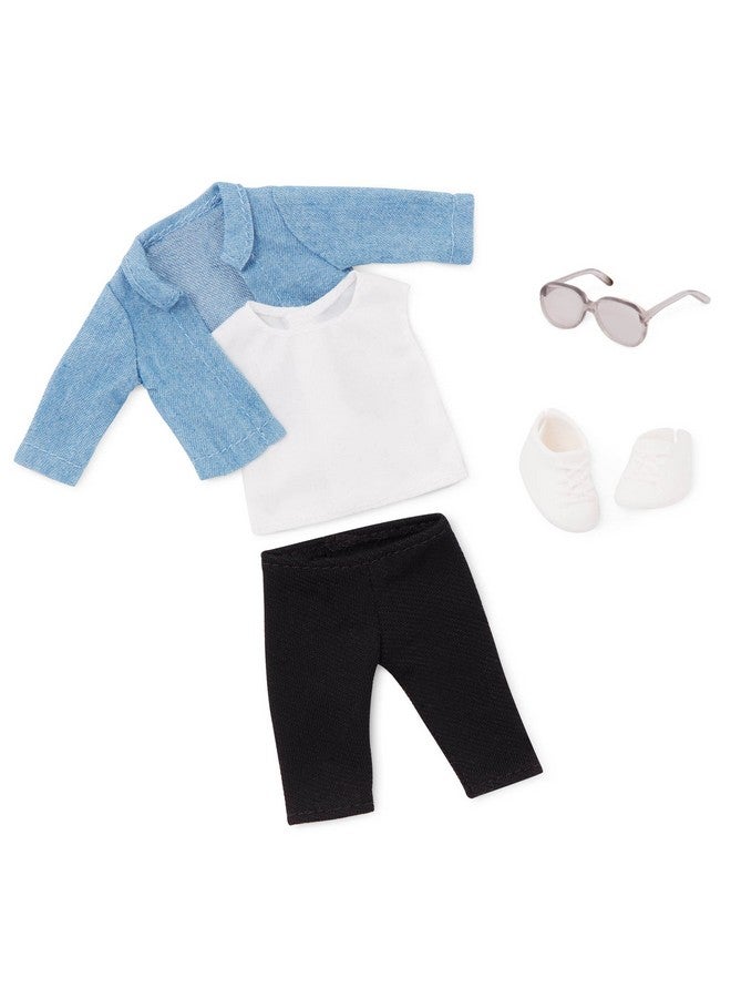 LORI Mini Boy Doll & Toy Living Room Furniture6Inch Boy Doll & Dollhouse Accessoriessofa Armchair Coffee Table Rug Plantsplay Set For Kids3 Years +Miguel'S Lounge Set - Image 5