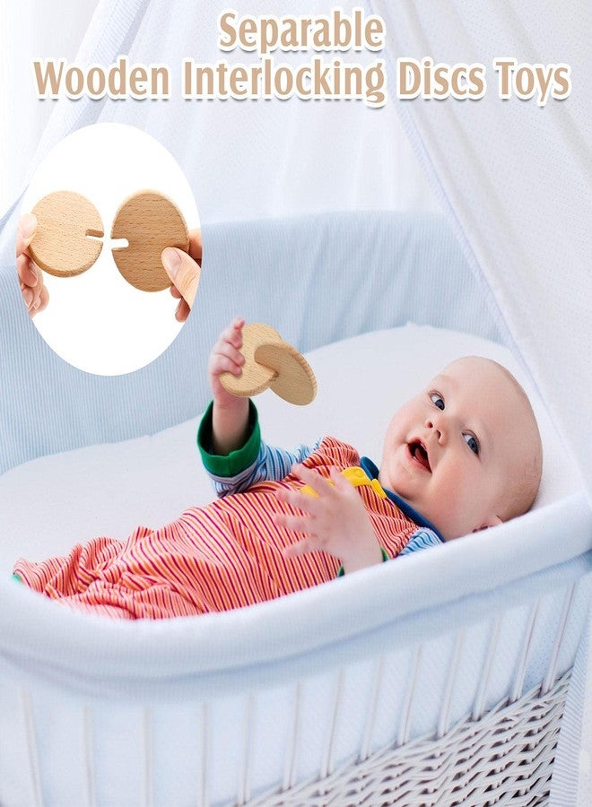 Zhanmai 5 Pieces Wooden Baby Toys Wooden Toys for Babies 0-6-12 Months Wood Toys Rattles with Bells Montessori Wood Baby Push Car Wooden Newborn Toy for Infant Boys and Girls Gifts - Image 4