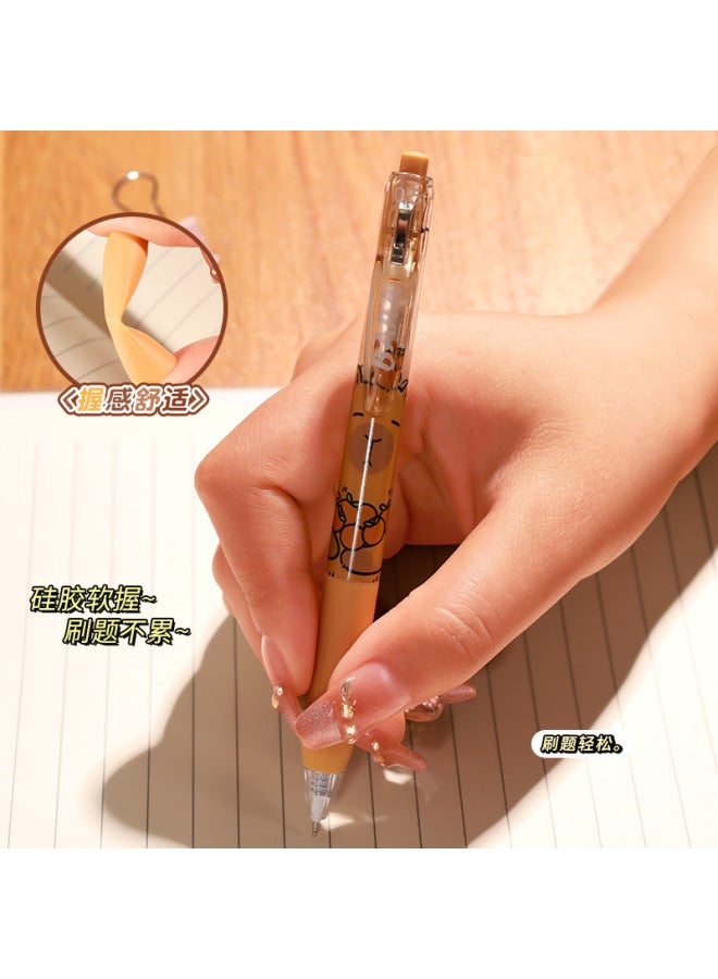 HELPS Kapibala Press Pen St Head Quick-drying High-value Capybara Gel Pen Set 0.5mm Black Brush Pen - Image 4