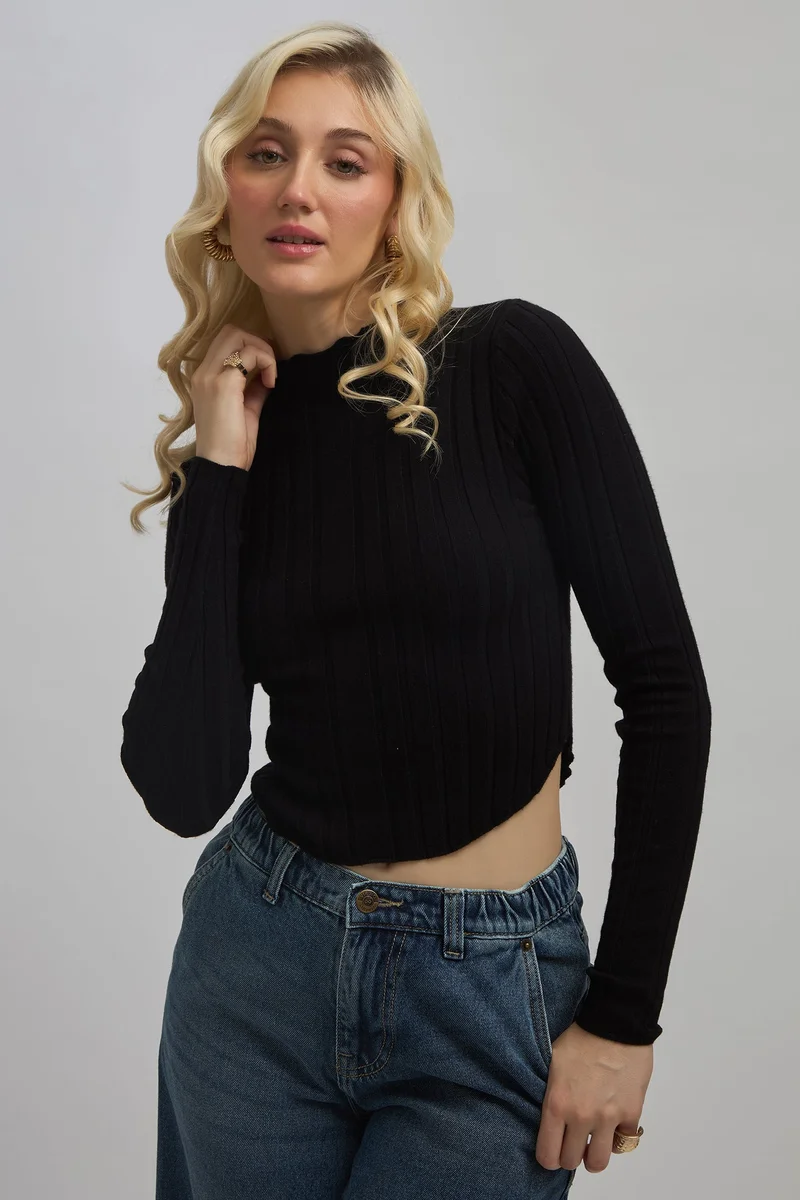فيرجيو Virgio Women Darla High Neck Full Sleeve Top