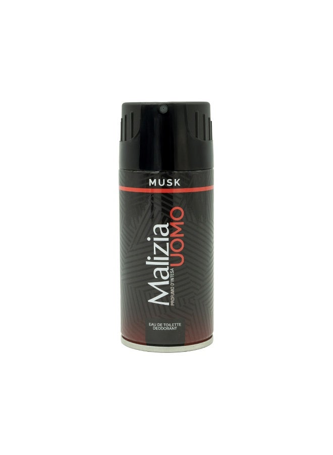 Malizia Uomo Body Deodorant For Men Musk 150Ml - Image 1