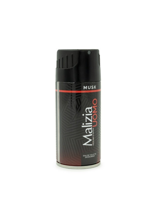Malizia Uomo Body Deodorant For Men Musk 150Ml - Image 2