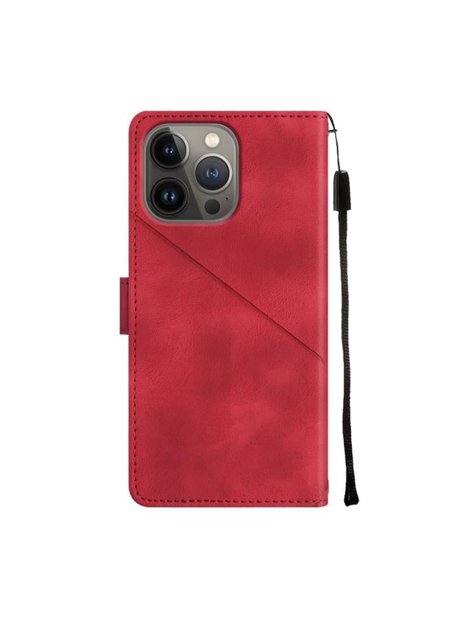 اس-توب جراب لهاتف iPhone 13 Pro مصنوع من الجلد المنقوش بملمس الجلد - Image 3