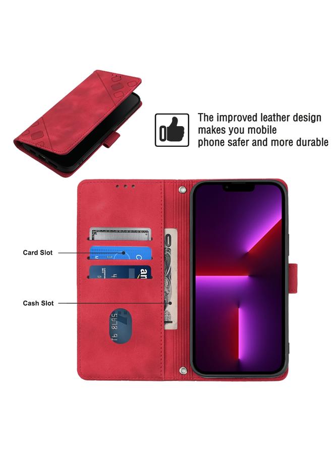 اس-توب جراب لهاتف iPhone 13 Pro مصنوع من الجلد المنقوش بملمس الجلد - Image 4