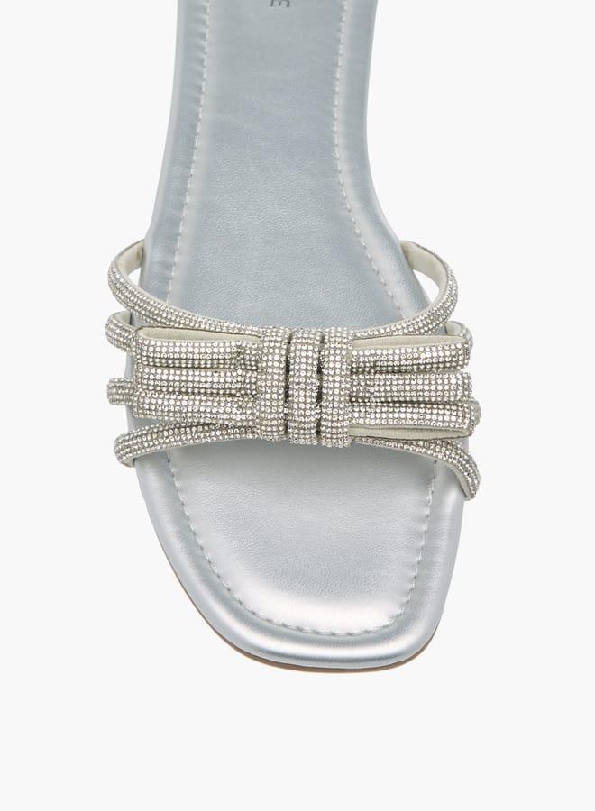 سيليست صنادل نسائية مسطحة مزينة بفيونكة - Image 4