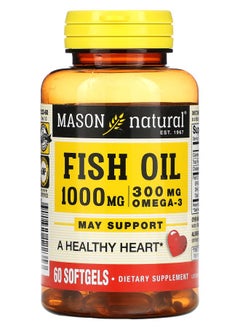 Mason Natural Fish Oil 1000 mg 60 Softgels 