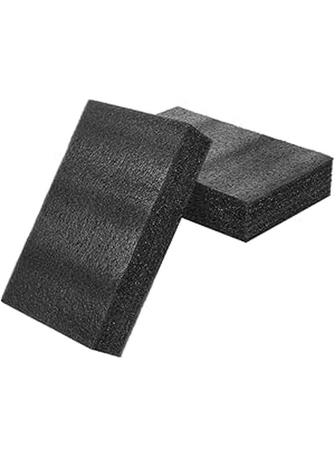ألواح رغوة البولي إيثيلين الأسود 25x15x5 سم قطعتان حشو سميك لتغليف وحماية الشحن - Image 1