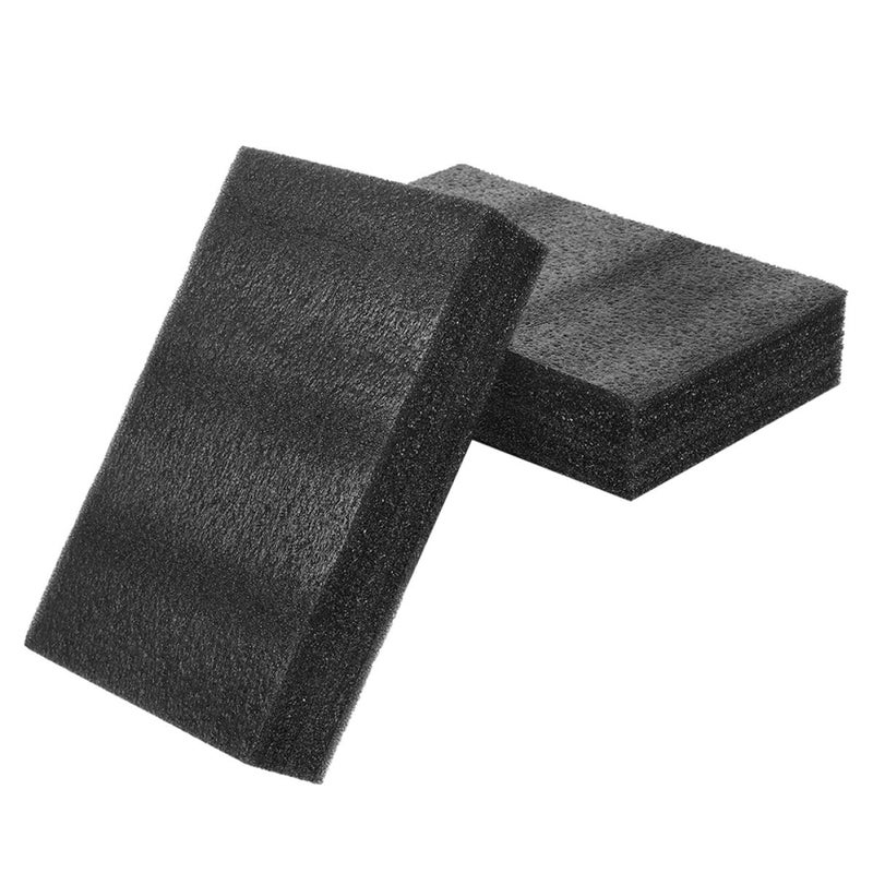ألواح رغوة البولي إيثيلين الأسود 25x15x5 سم قطعتان حشو سميك لتغليف وحماية الشحن - Image 2