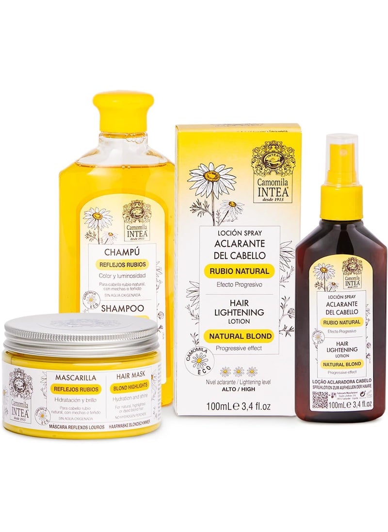 Intea Camomila Intea Hair Lightener  3in1 Kit Natural Blond Kit camomila ntea  Trip Gift Bag INCLUDED 