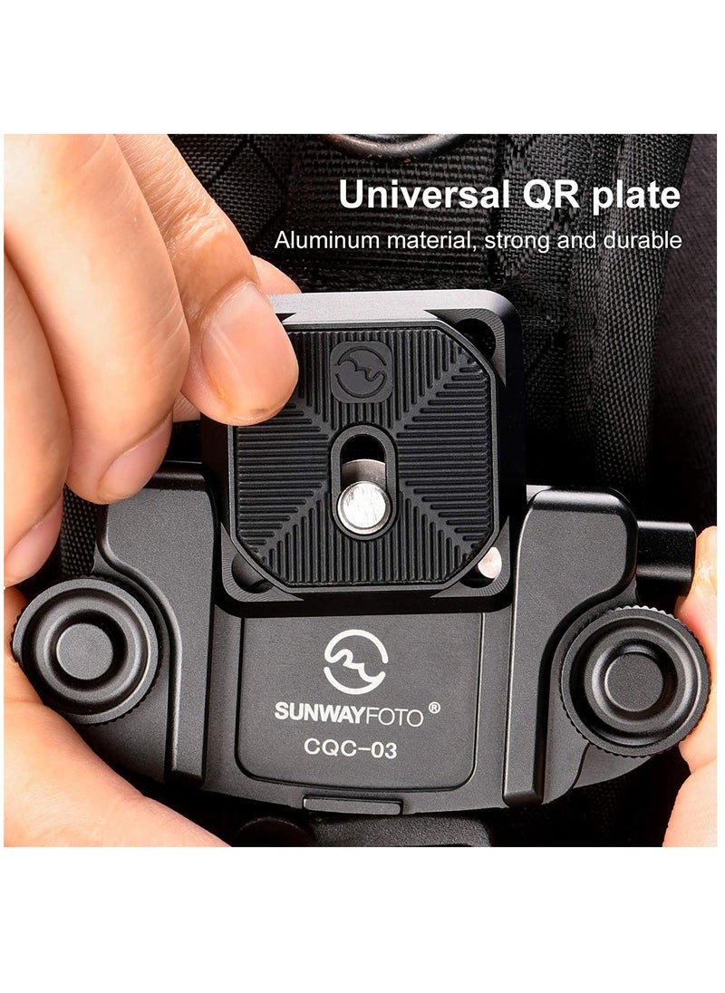 KASTWAVE CP-39 Camera Clip QR Plate Compatible with Arca-Swiss, RRS (one-Piece Design) Quick Release Plate  - Image 4