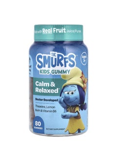 THE SMURFS The Smurfs, Kids Gummy, Calm & Relaxed, Ages 3+, Smurf Berry, 80 Gummies  - Image 1