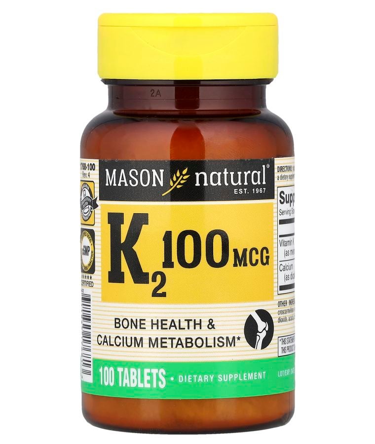 Mason Natural Vitamin K2 100 Tablets