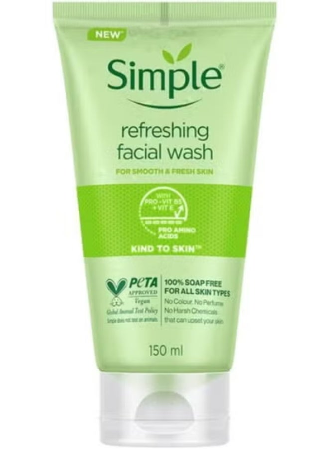 simple 2pc Simple Refreshing Facial Wash 150 Ml - Image 2