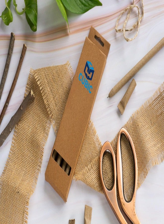 Cubic Brown Paper Pens - Pack of 10 | Eco-Friendly, Lightweight & Smooth Writing Pens for Office, School & Everyday Use - Image 1