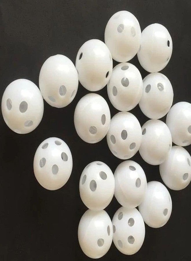 BWESOO 10Pcs White Rattle Balls Inserts Rattle Box Repair Doll Noise Maker Noise Maker Insert Rattle for Animal Puppet Doll Baby Pet,Rattle Inserts - Image 1