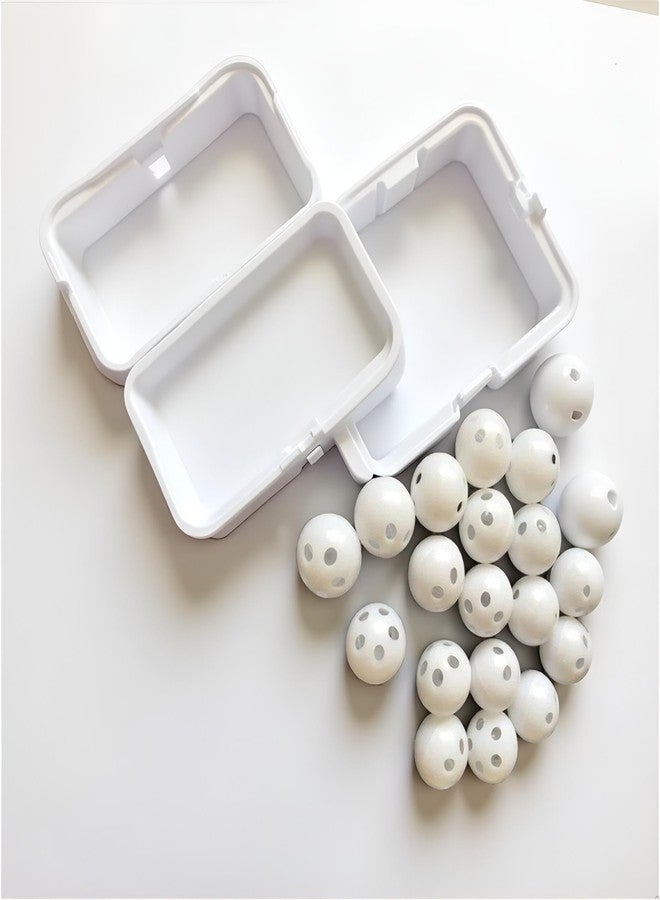 BWESOO 10Pcs White Rattle Balls Inserts Rattle Box Repair Doll Noise Maker Noise Maker Insert Rattle for Animal Puppet Doll Baby Pet,Rattle Inserts - Image 3