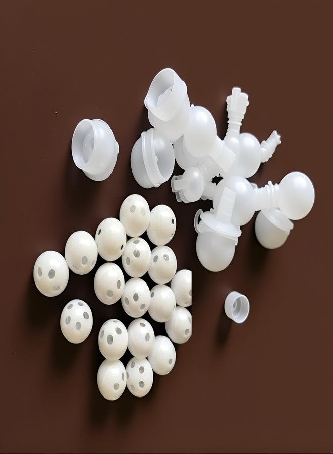 BWESOO 10Pcs White Rattle Balls Inserts Rattle Box Repair Doll Noise Maker Noise Maker Insert Rattle for Animal Puppet Doll Baby Pet,Rattle Inserts - Image 4
