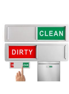 Realfrog Dishwasher Clean Dirty Magnet Sign, Clean Dirty Magnet With Sign Indicator Trendy Universal Kitchen Dish Washer Refrigerator Super Strong with Stickers for Organization and Storage  - Image 1