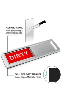 Realfrog Dishwasher Clean Dirty Magnet Sign, Clean Dirty Magnet With Sign Indicator Trendy Universal Kitchen Dish Washer Refrigerator Super Strong with Stickers for Organization and Storage  - Image 2