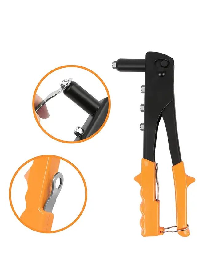 4 In 1 Hand Rivet Gun Kit With 200 Rivets Heavy Duty Manual Tool For Metalworking And DIY - Image 3