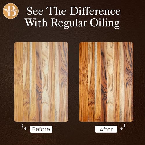 Bambüsi Cutting Board Oil Applicator - Brush for Applying Mineral Oil, Wax, and Wood Oil on Cutting Boards, Butcher Blocks, Bamboo, Wooden Utensils - Kitchen Maintenance Tool & Gift Idea - Image 4