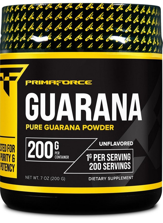 Primaforce Guarana Powder (200g) (Unflavored) - Pure Guarana, 200 Servings - Image 1
