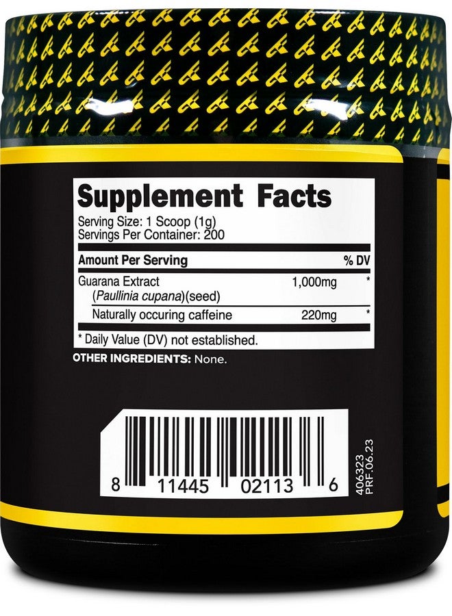 Primaforce Guarana Powder (200g) (Unflavored) - Pure Guarana, 200 Servings - Image 4