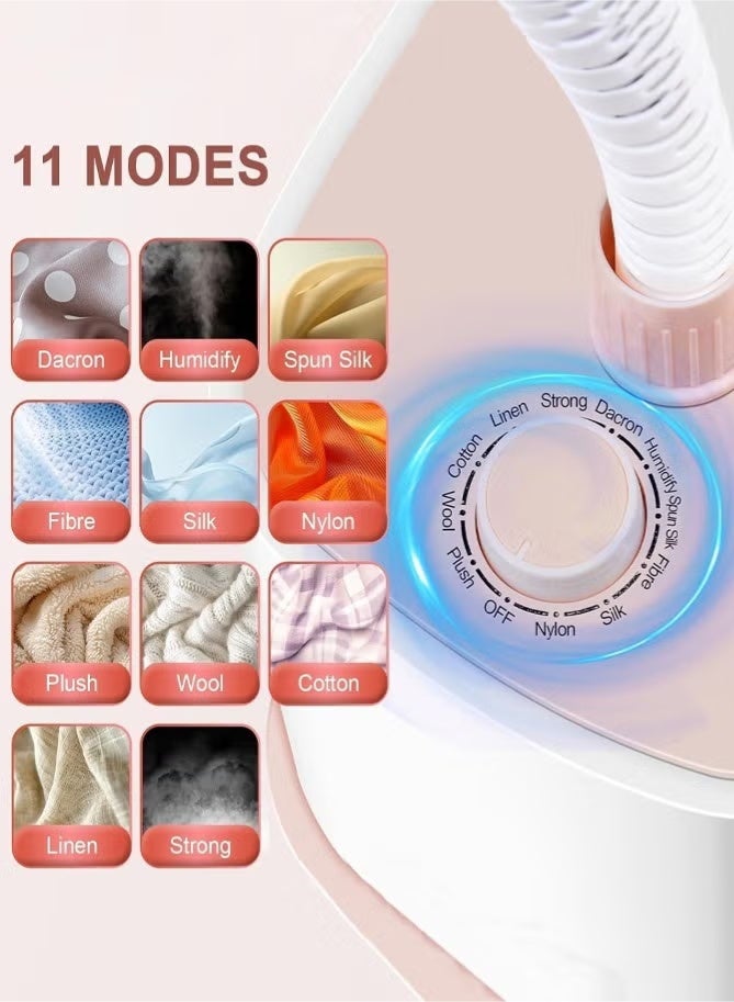 Bolivia's Garment Steamer,Upgrade Steam Iron, 1800w Standing Steamer for Clothes,Level Steam Adjustment,Horizontal & Vertical Ironing Board , Free Adjustment Height,Anti-Kink Tube, Auto Shut-Off - Image 5