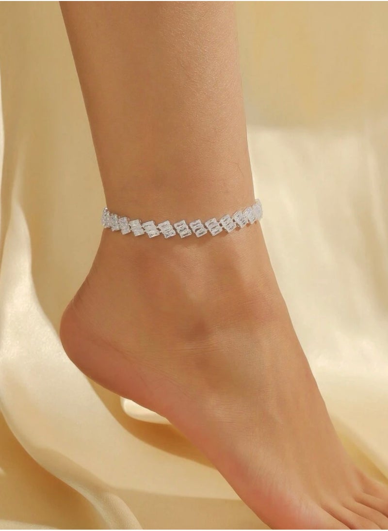 Equal - Stylish & Elegant Anklet For Women Cubic Zirconia - Image 1