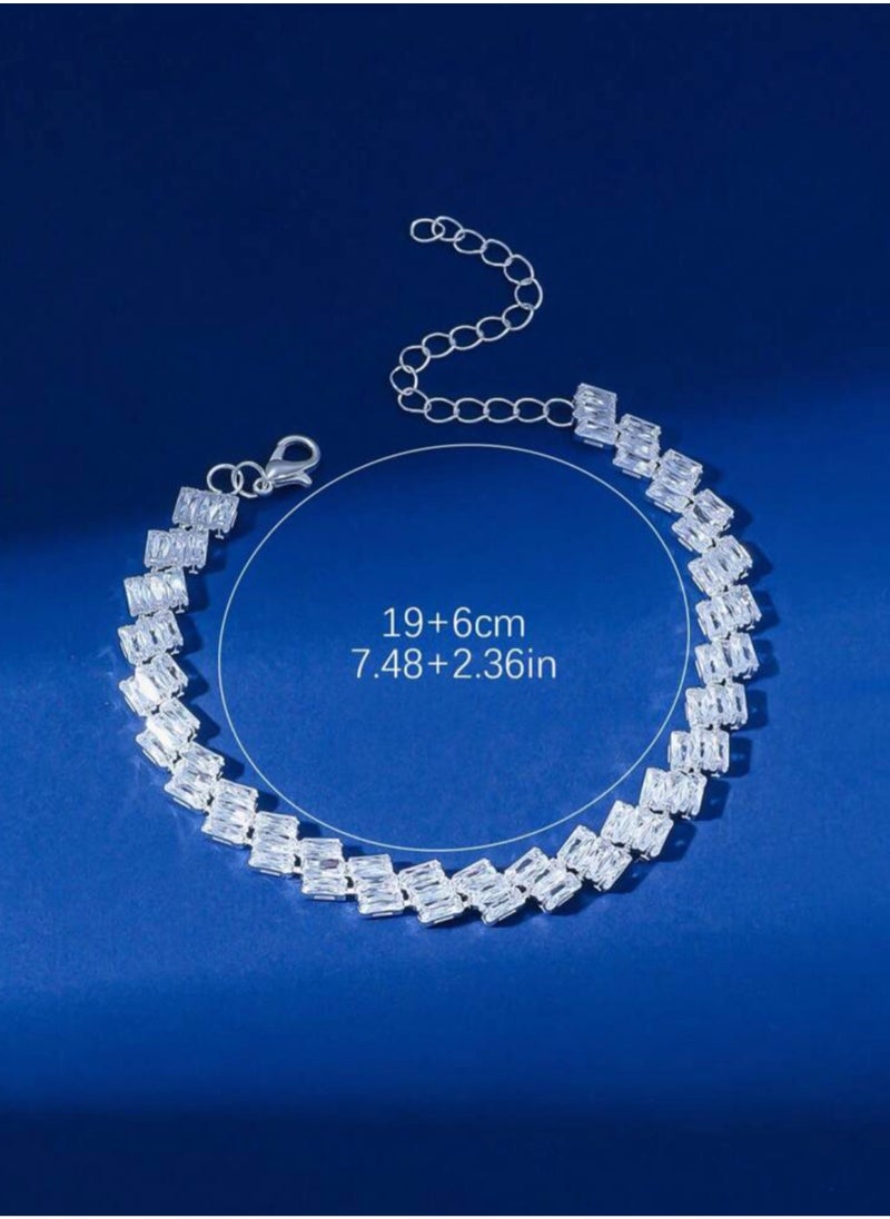 Equal - Stylish & Elegant Anklet For Women Cubic Zirconia - Image 1