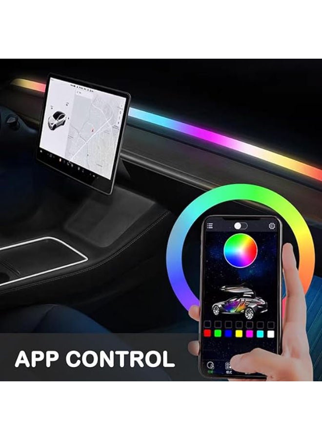 Car LED Lights Interior colorful Ambient Lighting USB Led Strip Lights for Cars - Image 2
