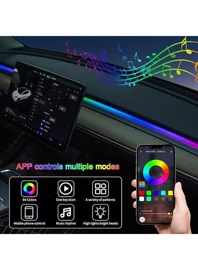 Car LED Lights Interior colorful Ambient Lighting USB Led Strip Lights for Cars - Image 3