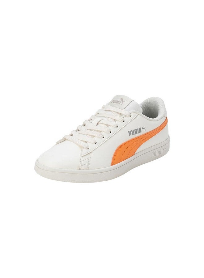 Puma Womens Smashic Wmn Warm White-Clementine-Smokey Gray Sneaker - 6 UK (39511104) - Image 1