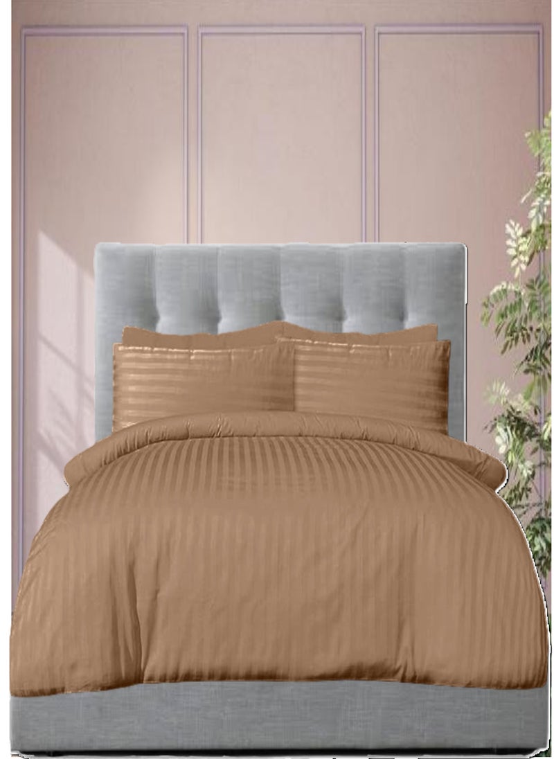 Blueberry طقم غطاء لحاف بحجم كينغ مكون من 6 قطع - يتضمن 1 غطاء لحاف (220x240 سم)، 1 ملاءة مشدودة (180x200+30 سم)، 4 أغطية وسائد - Image 1