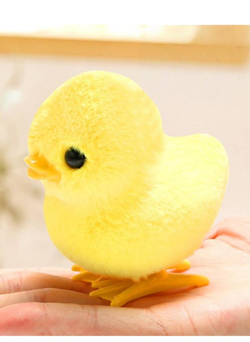 Children's Wind-up Jumping Plush Chick, Duck, Simulated Pet Stress Relief Toy  - Image 5