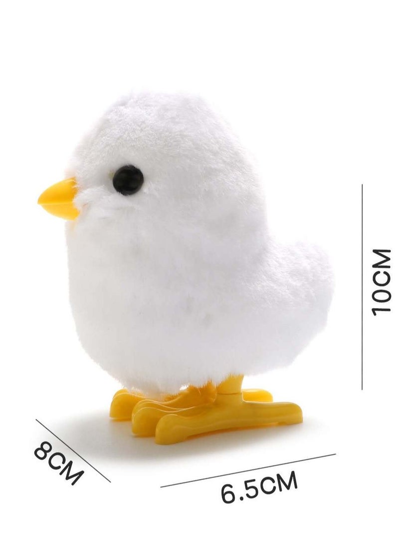 Children's Wind-up Jumping Plush Chick, Duck, Simulated Pet Stress Relief Toy  - Image 2