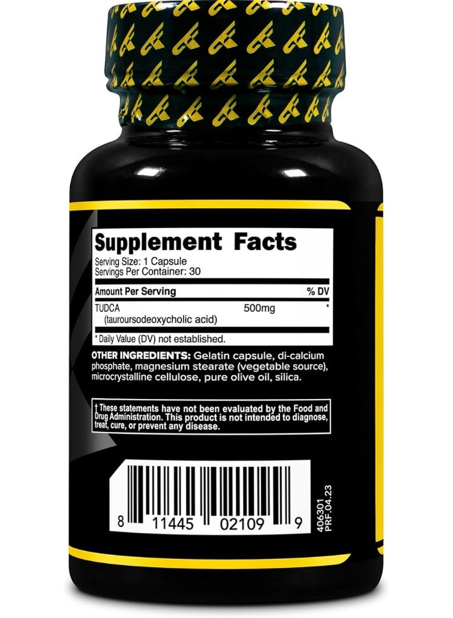 Primaforce تودكا (حمض التوروروسوديوكسيكوليك) 30 حصة، 500 ملغ تودكا لكل حصة | أملاح الصفراء عالية الجودة - خالية من الغلوتين، مكمل غير معدل وراثيًا - Image 4