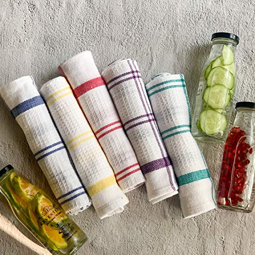 PIXEL HOME Decor Kitchen Towel | Cleaning Towel | Superior Cotton | Multi-Purpose| Waffle Dish Cloth, 50 GSM, Pack of 5 - Image 2