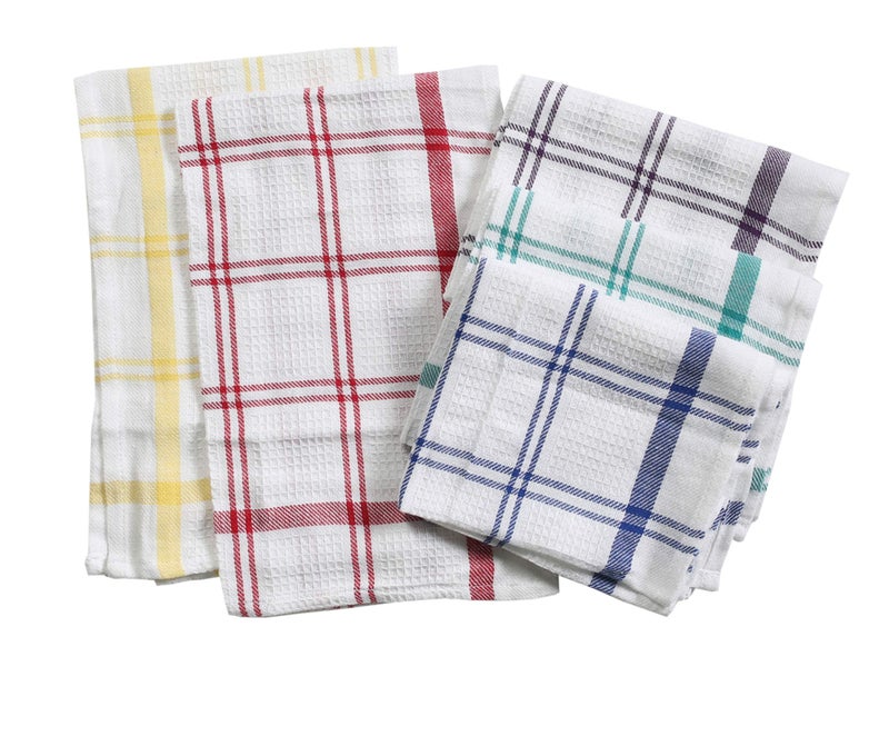 PIXEL HOME Decor Kitchen Towel | Cleaning Towel | Superior Cotton | Multi-Purpose| Waffle Dish Cloth, 50 GSM, Pack of 5 - Image 1