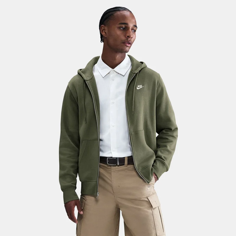 نايكي هودي كلوب فرينش تيري بسحاب كامل للرجال