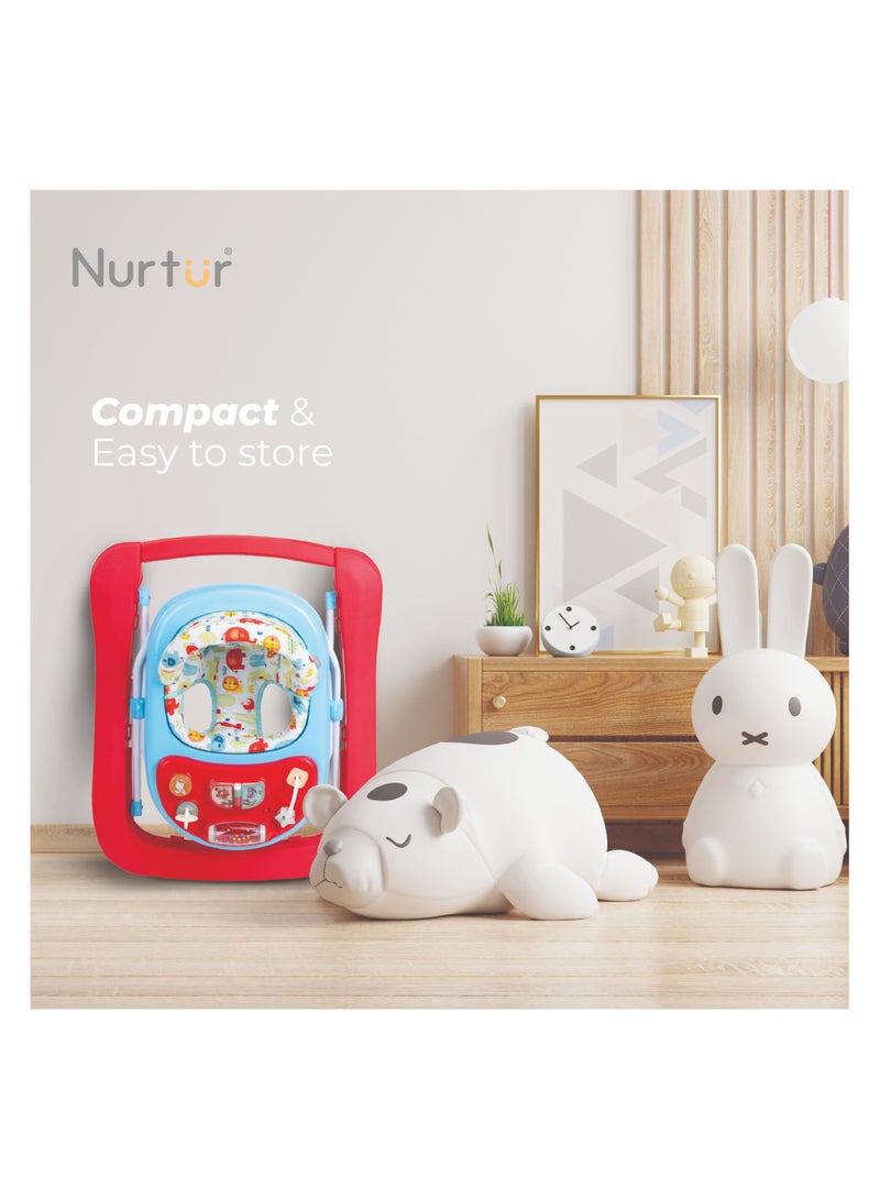 Nurtur 3 In 1 Baby Multi Walker-rocking Function- Music - 3 Height Adjustment, easy fold - Multi - Image 5