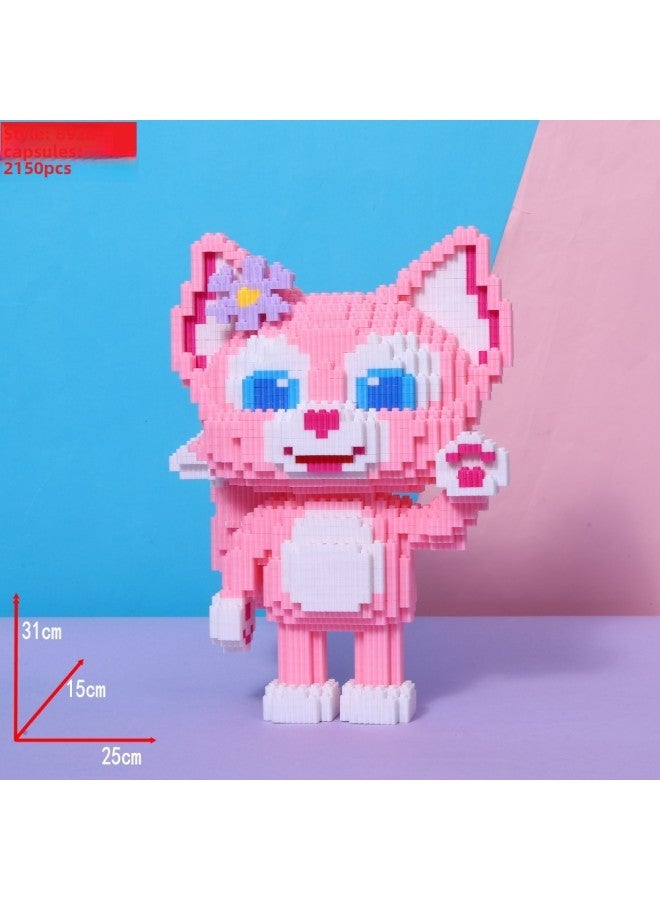 DUZ Series Series Building Blocks Toy Building Blocks Micro Particle Building Blocks Diamond Building Blocks-Color:8928 Linna Belle